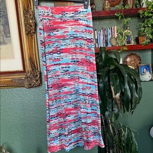 Free Kisses Colorful Patterned Pencil Skirt